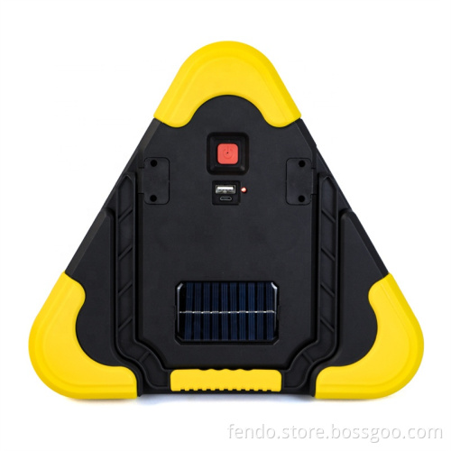 Triangle Light COB: USB Foldable Solar Emergency Work Light